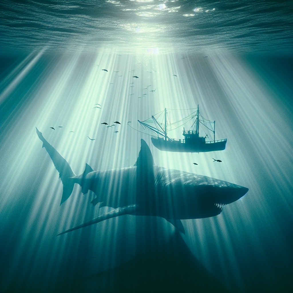 Illustration for: Celebrating Jaws: 50 Years of Spielberg's Cinematic Masterpiece