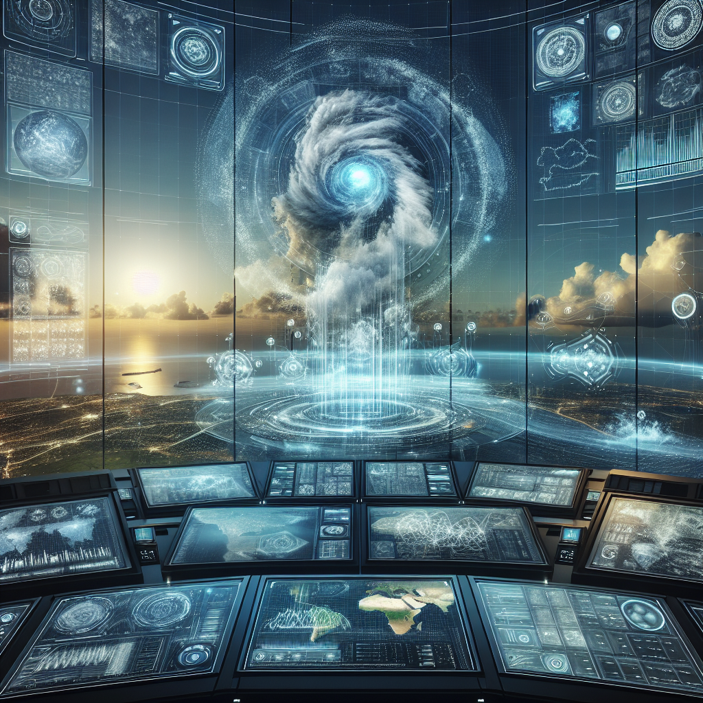 Illustration for: AI weather forecasting