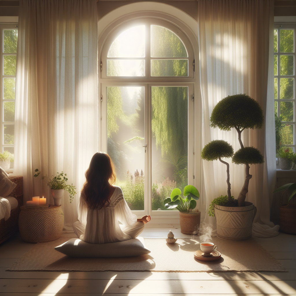 Illustration for: morning meditation practice