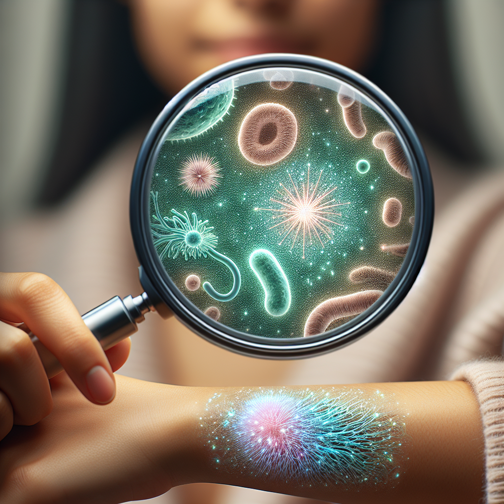 Illustration for: skin microbiome