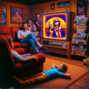 Illustration for: generational clash over Pulp Fiction