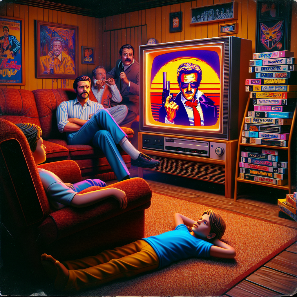 Illustration for: generational clash over Pulp Fiction