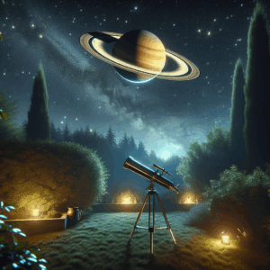 Illustration for: backyard telescope Saturn