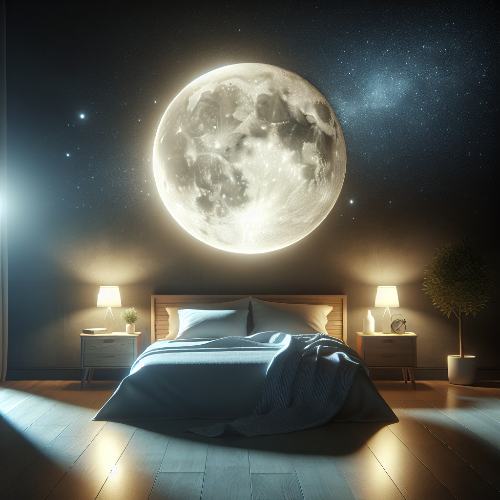 Illustration for: moon influences sleep patterns