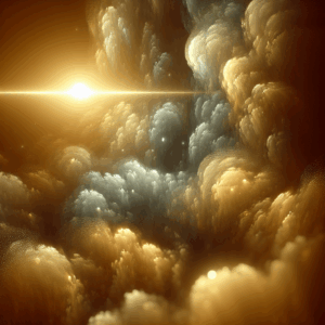 Illustration for: microbial life in Venus' clouds