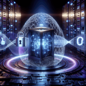 Illustration for: quantum computing and privacy
