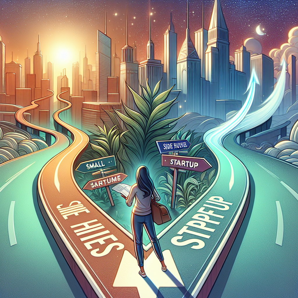 Illustration for: Side Hustle to Startup