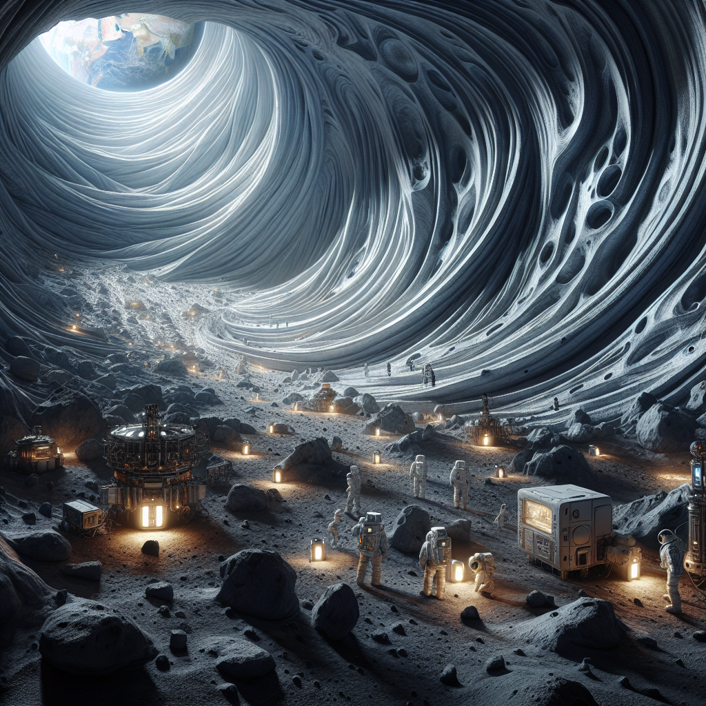 Illustration for: lunar lava tubes