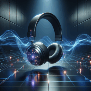 Illustration for: next-gen noise canceling headphones