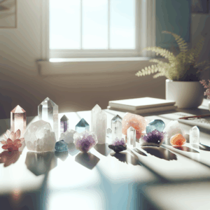 Illustration for: using crystals to support mental clarity