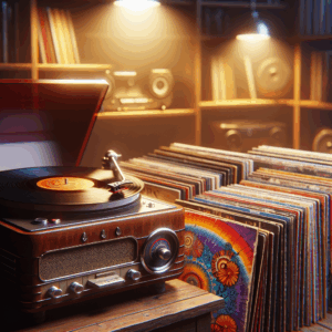 Illustration for: why vinyl records are outselling CDs