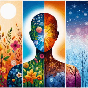 Illustration for: seasonal changes affect mental wellness