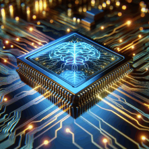 Illustration for: chips powering the AI boom