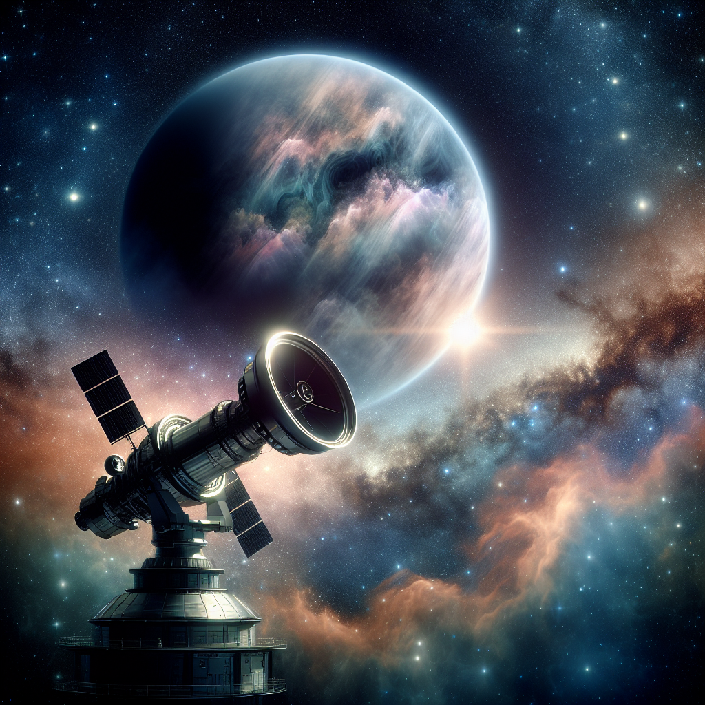 Illustration for: NASA's new telescope could spot alien air pollution