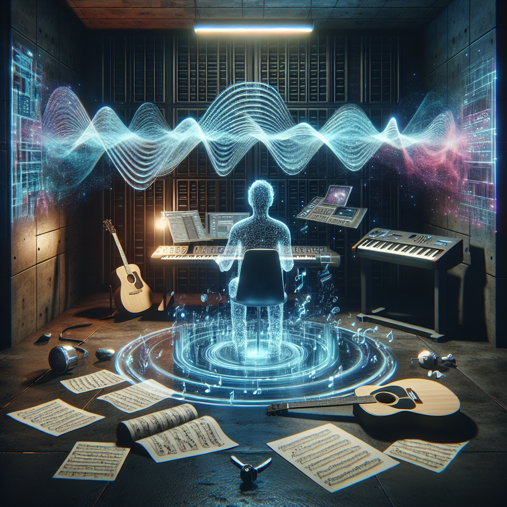 Illustration for: using AI to finish unreleased songs