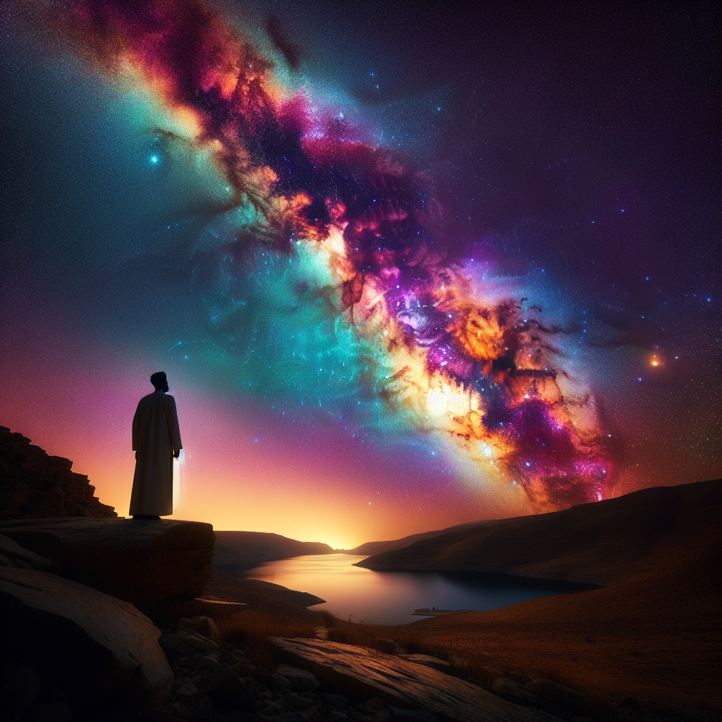 Illustration for: first time I saw the Milky Way