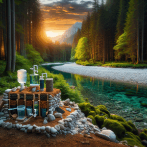 Illustration for: filter water the old-school way