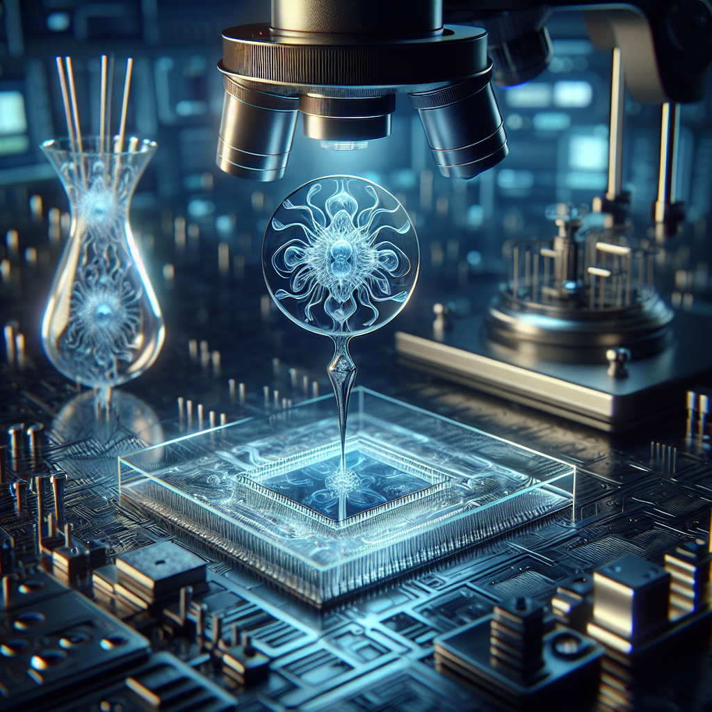 Illustration for: growing organs on chips