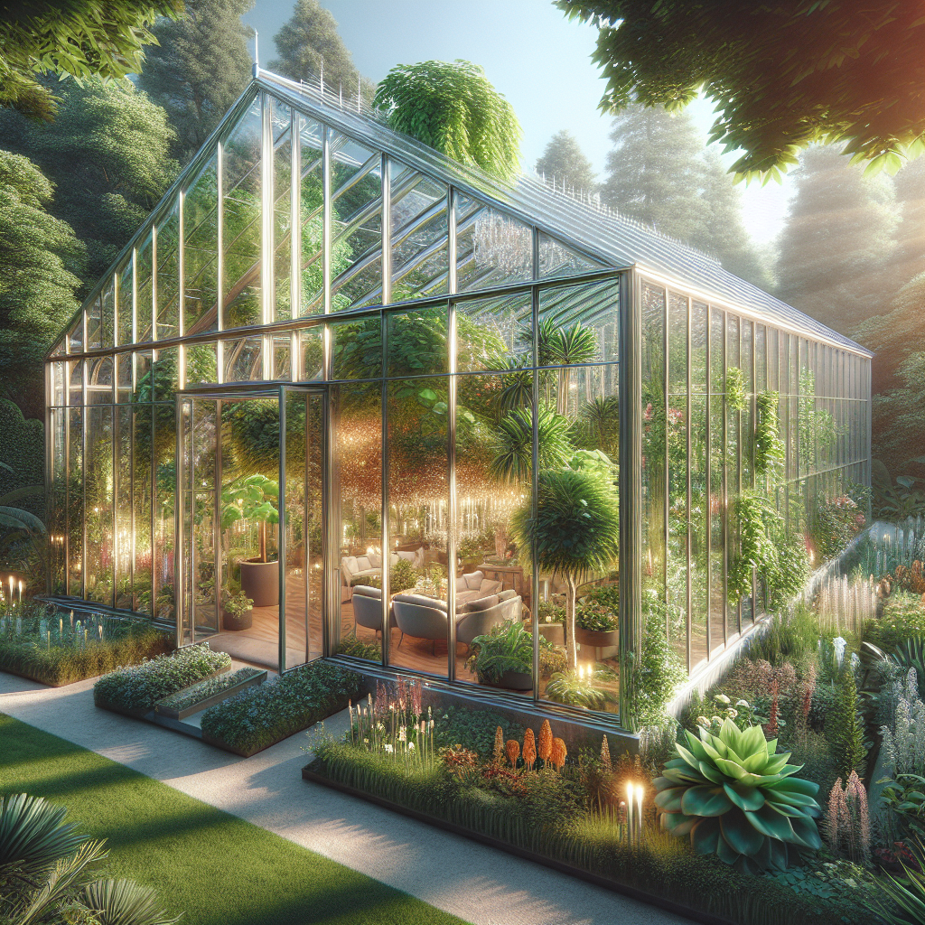 Illustration for: backyard greenhouses status symbol