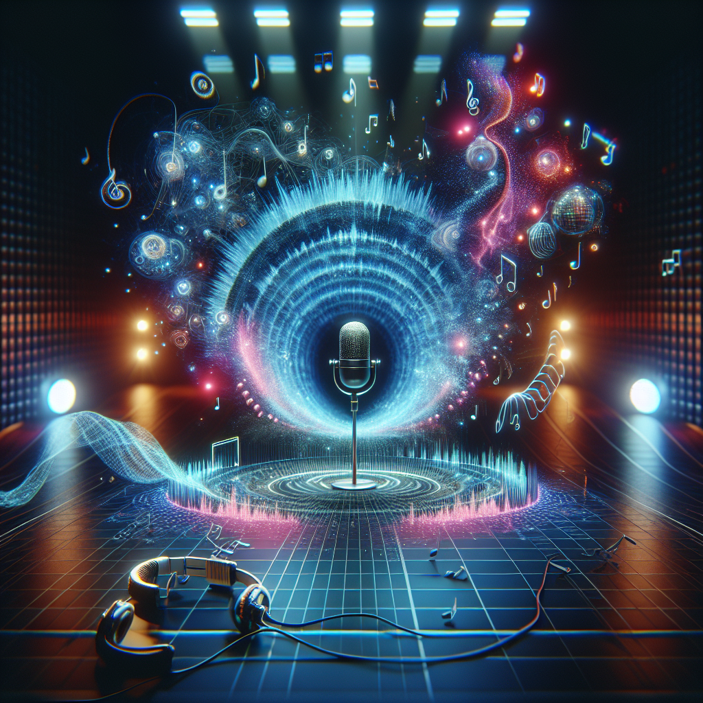 Illustration for: AI voice cloning music industry
