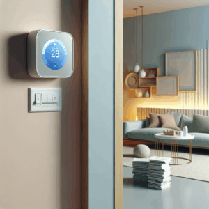 Illustration for: Smart Thermostats vs. Dumb Habits