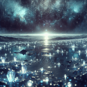 Illustration for: diamond rain on exoplanets