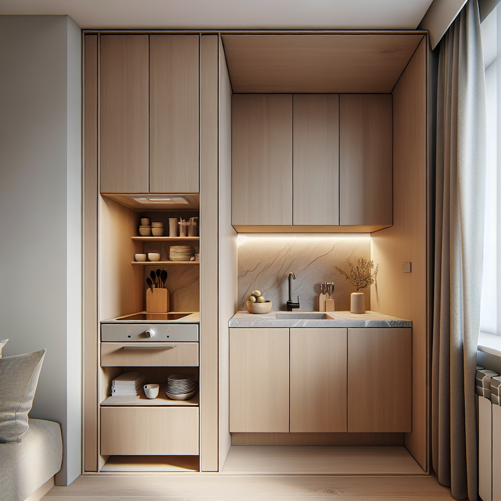 Illustration for: tiny kitchens are trending