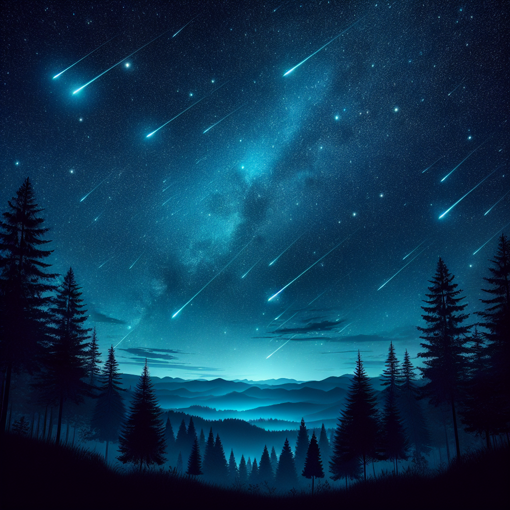 Illustration for: Perseid meteor shower