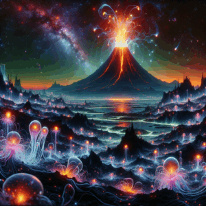 Illustration for: Could Volcanoes Support Alien Life