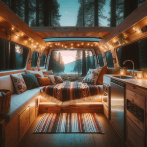 Illustration for: living in converted vans